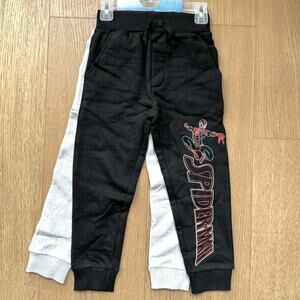 2 Spider-Man Boy's Toddler 2PC Jogger Pants Set NWT - Size 5